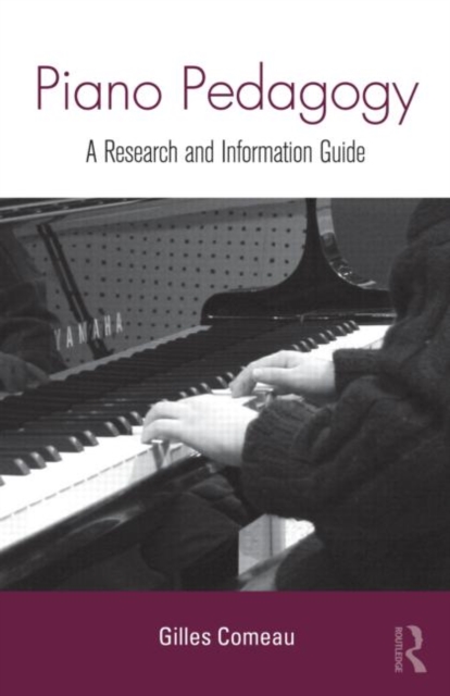 Piano Pedagogy : A Research and Information Guide, Hardback Book