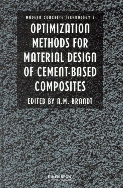 Optimization Methods for Material Design of Cement-based Composites, Hardback Book