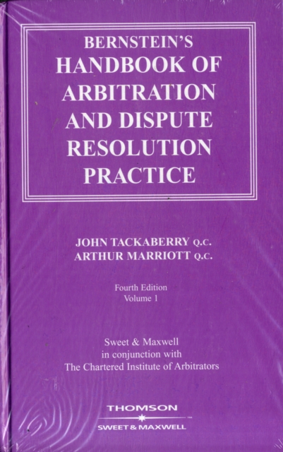 Bernstein's Handbook of Arbitration and Dispute Resolution Practice, Hardback Book