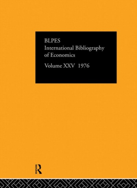 IBSS: Economics: 1976 Volume 25, Hardback Book