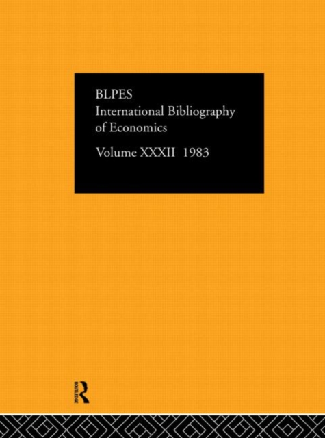 IBSS: Economics: 1983 Volume 32, Hardback Book