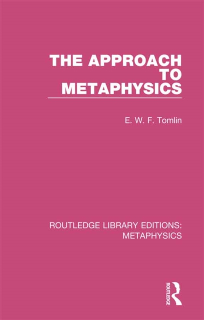 The Approach to Metaphysics, PDF eBook