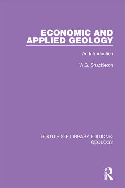 Economic and Applied Geology : An Introduction, EPUB eBook
