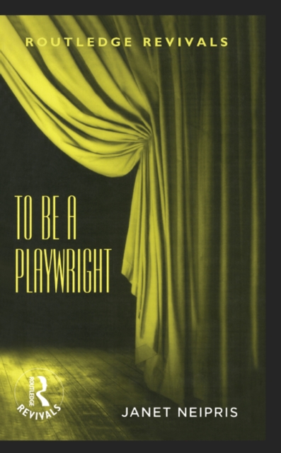 To Be A Playwright, PDF eBook