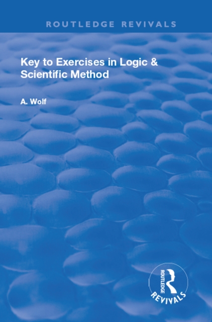 Key to Exercises in Logic and Scientific Method, PDF eBook