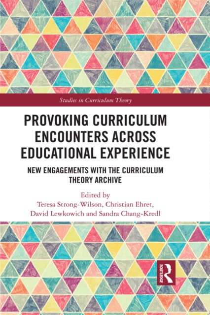 Provoking Curriculum Encounters Across Educational Experience : New Engagements with the Curriculum Theory Archive, PDF eBook