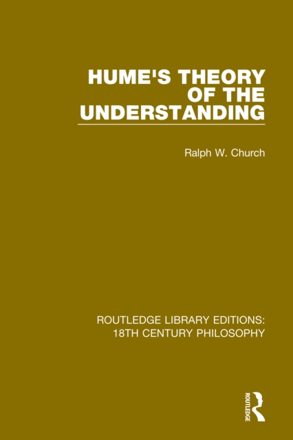 Hume's Theory of the Understanding, EPUB eBook
