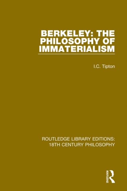 Berkeley: The Philosophy of Immaterialism, EPUB eBook