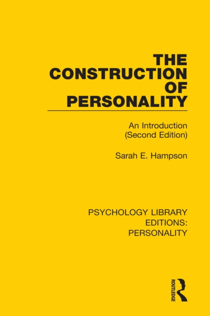 The Construction of Personality : An Introduction (Second Edition), EPUB eBook