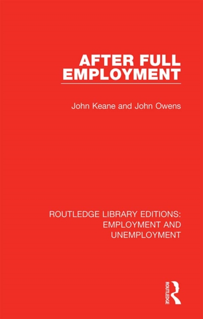 After Full Employment, EPUB eBook