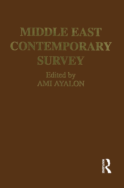 Middle East Contemporary Survey, Volume Xvi, 1992, EPUB eBook
