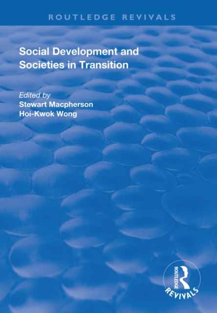 Social Development and Societies in Transition, PDF eBook