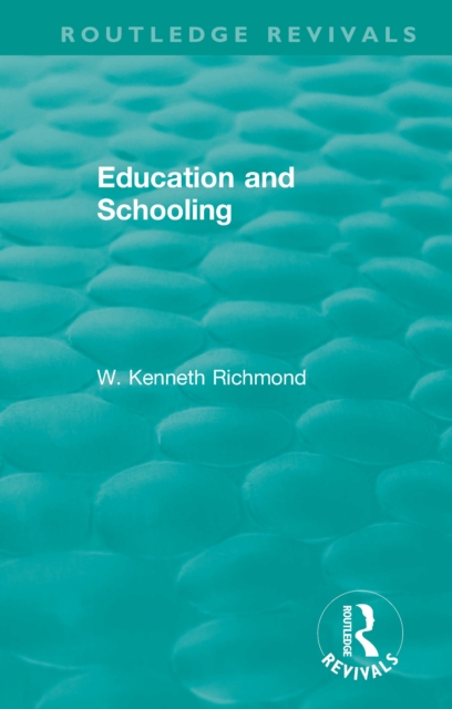 Education and Schooling, PDF eBook