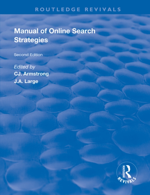 Manual of Online Search Strategies, EPUB eBook