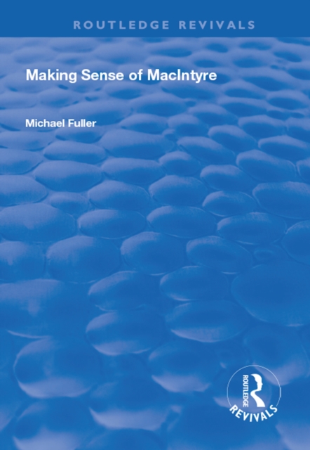 Making Sense of MacIntyre, EPUB eBook