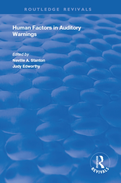 Human Factors in Auditory Warnings, PDF eBook