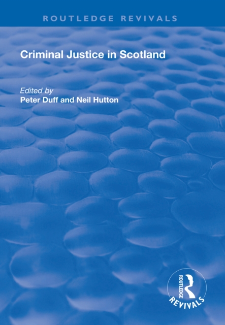 Criminal Justice in Scotland, EPUB eBook