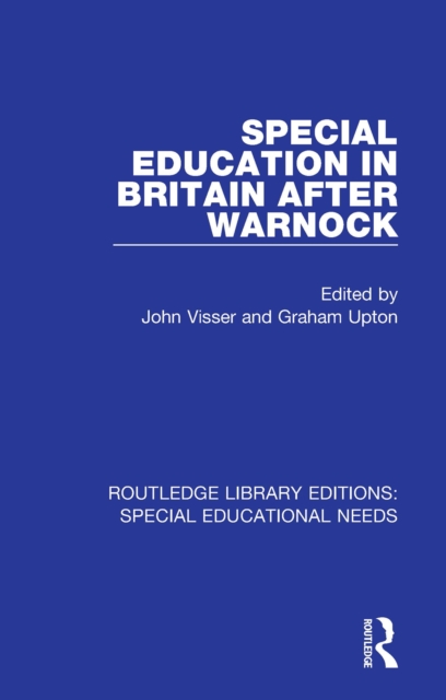 Special Education in Britain after Warnock, EPUB eBook