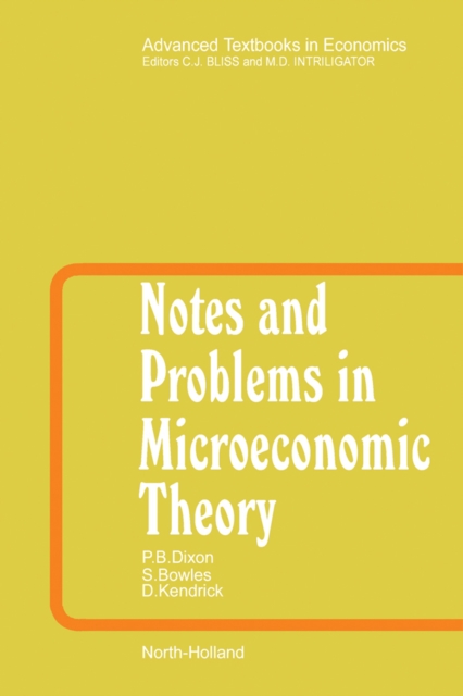 Notes and Problems in Microeconomic Theory, PDF eBook