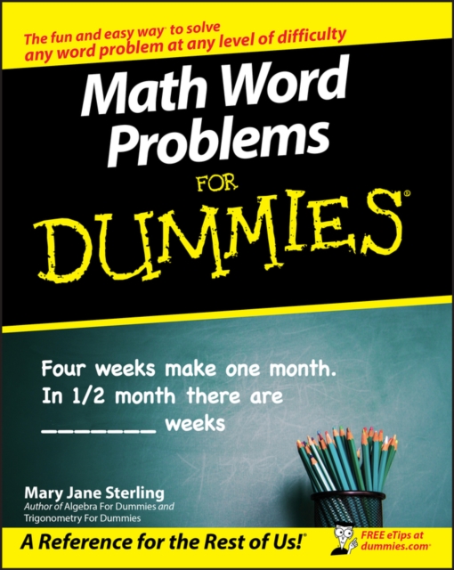 Math Word Problems For Dummies, PDF eBook