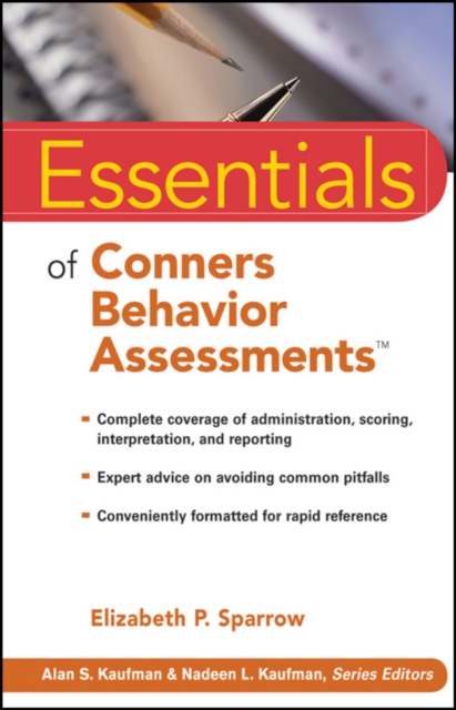 Essentials of Conners Behavior Assessments, Paperback / softback Book