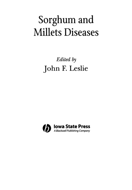 Sorghum and Millets Diseases, PDF eBook