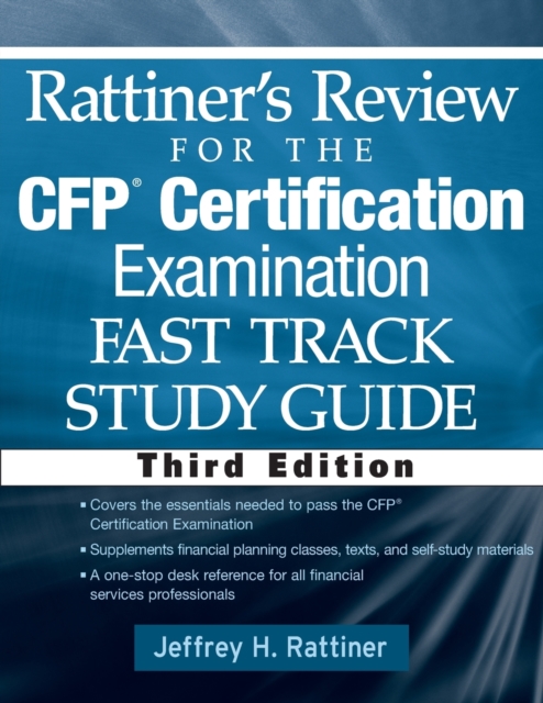 Rattiner's Review for the CFP(R) Certification Examination, Fast Track, Study Guide, Paperback / softback Book