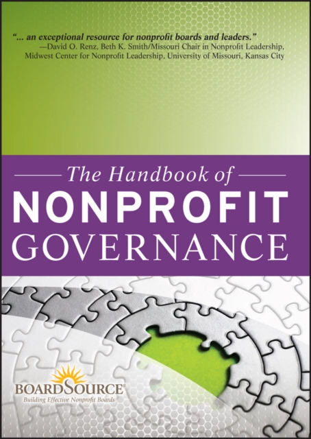 The Handbook of Nonprofit Governance, Hardback Book