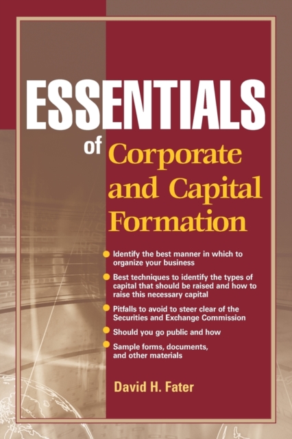 Essentials of Corporate and Capital Formation, Paperback / softback Book