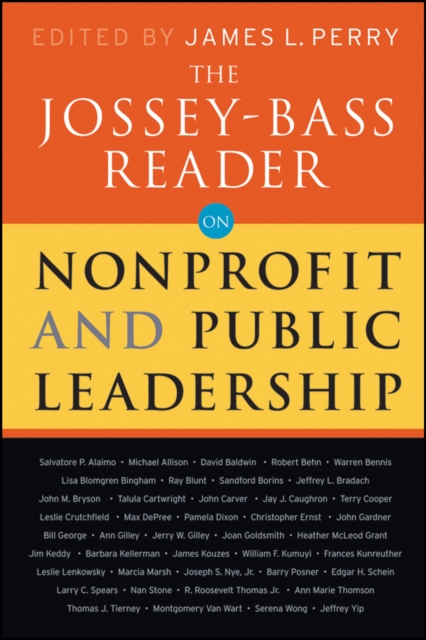 The Jossey-Bass Reader on Nonprofit and Public Leadership, EPUB eBook