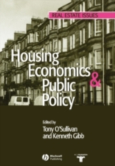 Housing Economics and Public Policy, PDF eBook