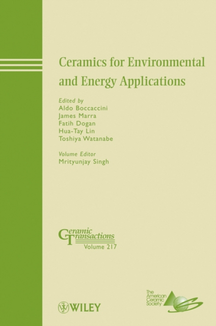 Ceramics for Environmental and Energy Applications, Hardback Book