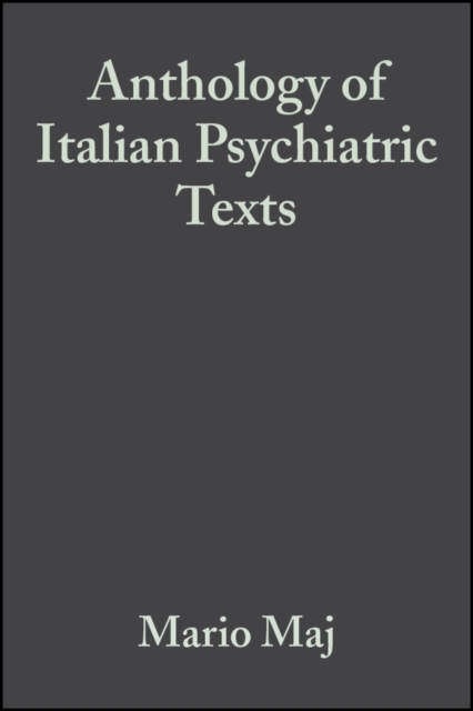 Anthology of Italian Psychiatric Texts, PDF eBook