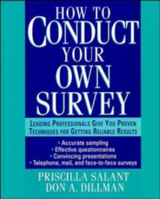 How to Conduct Your Own Survey, Hardback Book