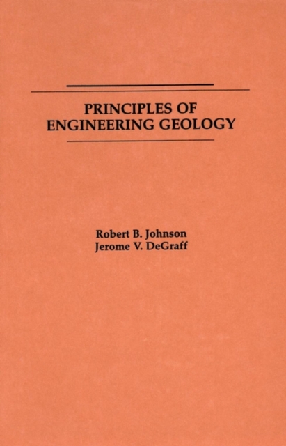 Principles of Engineering Geology, Paperback / softback Book