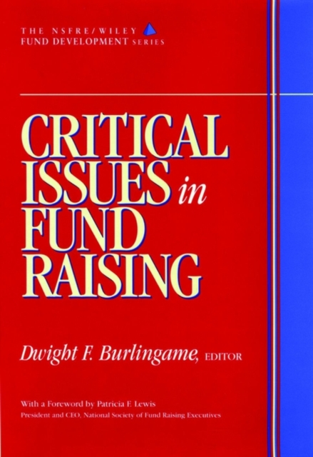 Critical Issues in Fund Raising, Hardback Book