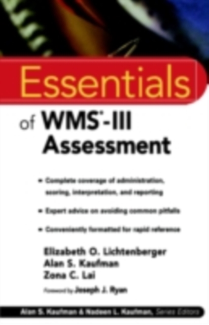 Essentials of WMS-III Assessment, PDF eBook