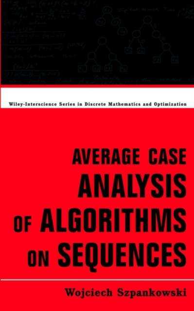 Average Case Analysis of Algorithms on Sequences, Hardback Book