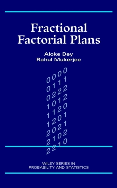 Fractional Factorial Plans, Hardback Book