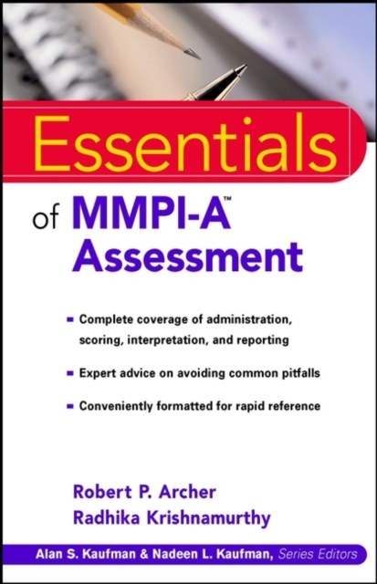 Essentials of MMPI-A Assessment, Paperback / softback Book