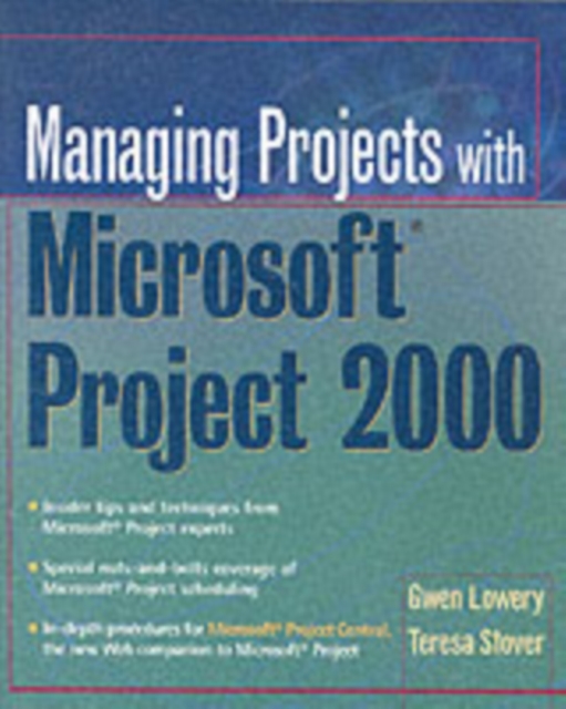Managing Projects With Microsoft Project 2000 : For Windows, PDF eBook