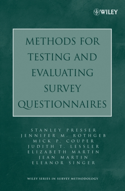 Methods for Testing and Evaluating Survey Questionnaires, Paperback / softback Book