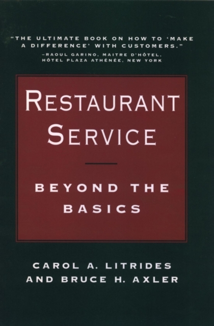 Restaurant Service : Beyond the Basics, Paperback / softback Book