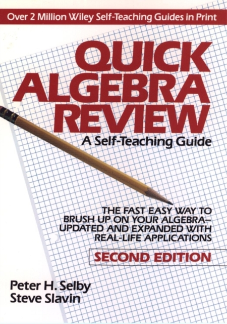 Quick Algebra Review : A Self-Teaching Guide, Paperback / softback Book