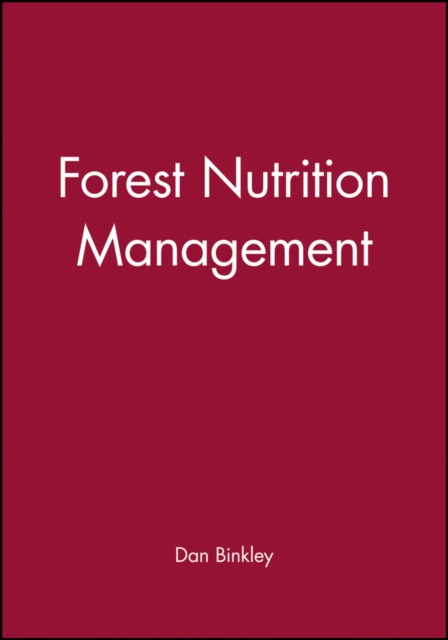 Forest Nutrition Management, Hardback Book