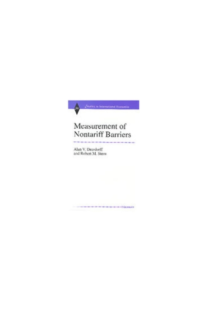 Measurement of Nontariff Barriers, Hardback Book