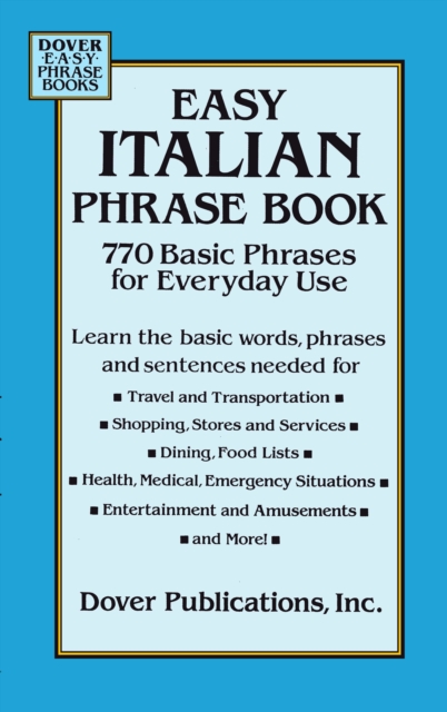 Easy Italian Phrase Book, EPUB eBook