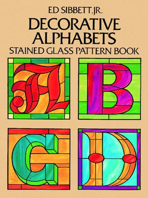 Decorative Alphabets Stained Glass Pattern Book, EPUB eBook