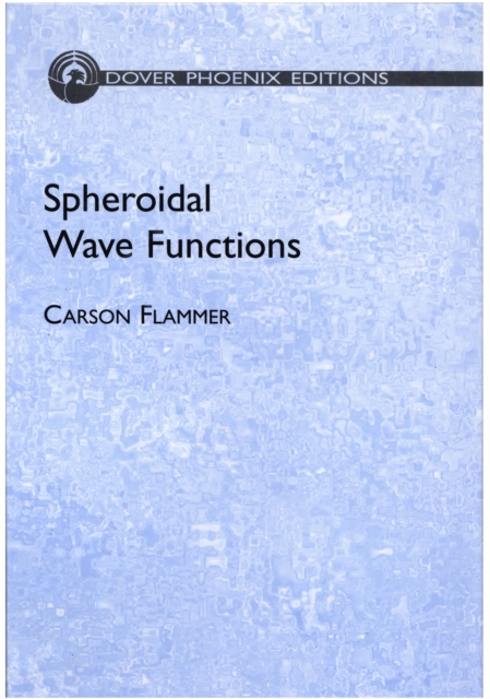 Spheroidal Wave Functions, EPUB eBook