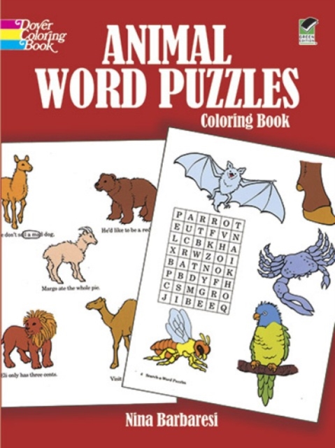 Animal Word Puzzles Coloring Book, Other merchandise Book